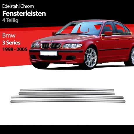 S-Dizayn Bmw 3 Serisi E46 Krom Cam Çıtası 4 Prç 1998-2005