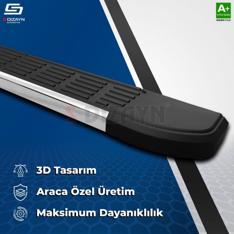 S-Dizayn Chery Omoda5 S-Line Krom Yan Basamak 183 Cm 2022 Üzeri A+ Kalite