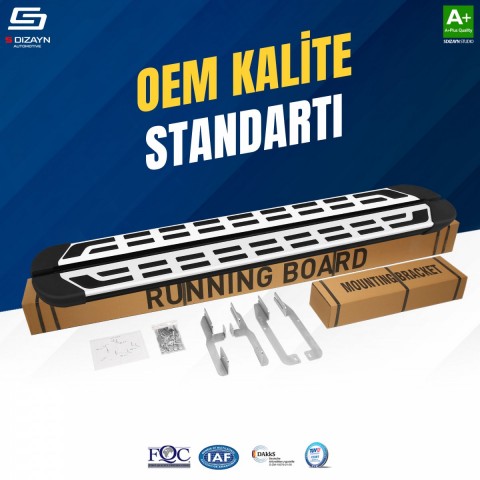 S-Dizayn Chery Omoda5 S-Plus Gri Yan Basamak 183 Cm 2022 Üzeri A+ Kalite