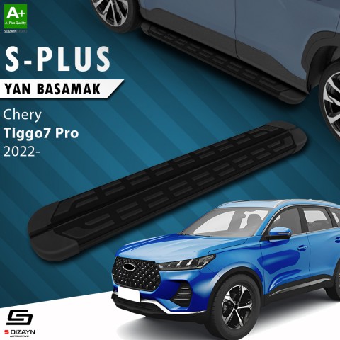 S-Dizayn Chery Tiggo7 Pro S-Plus Siyah Yan Basamak 183 Cm 2022 Üzeri A+ Kalite