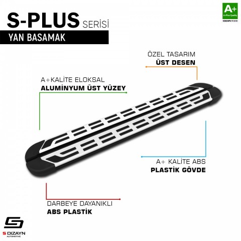 S-Dizayn Chery Tiggo8 Pro S-Plus Gri Yan Basamak 183 Cm 2022 Üzeri A+ Kalite