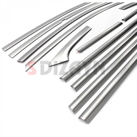 S-Dizayn Chevrolet Cruze SD Krom Cam Çerçeve Seti 12 Prç 2009-2019 A+ Kalite