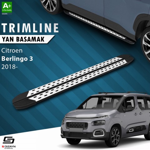 S-Dizayn Citroen Berlingo 3 TrimLine Gri Yan Basamak 202 Cm 2018 Üzeri A+ Kalite