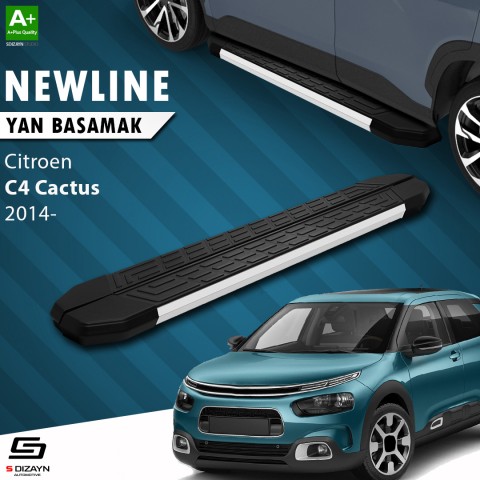 S-Dizayn Citroen C4 Cactus NewLine Aluminyum Yan Basamak 183 Cm 2014 Üzeri A+ Kalite