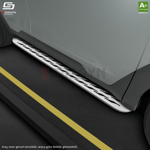 S-Dizayn Dacia Sandero 3 Stepway OEM Still Pro V2 Aluminyum Yan Basamak 183 Cm 2020 Üzeri A+ Kalite