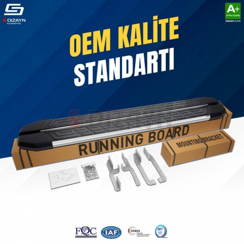 S-Dizayn Fiat Doblo 2 NewLine Krom Yan Basamak 193 Cm 2010-2022 A+ Kalite