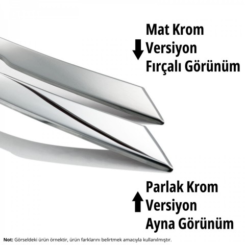 S-Dizayn Fiat Egea Cross Krom Cam Çerçevesi 8 Prç. 2020 Üzeri Mat Krom A+ Kalite