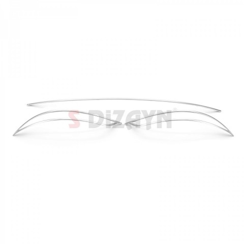 S-Dizayn Fiat Egea SD Krom Arka Tampon Difüzör Çıtası 3 Prç. 2015-2020
