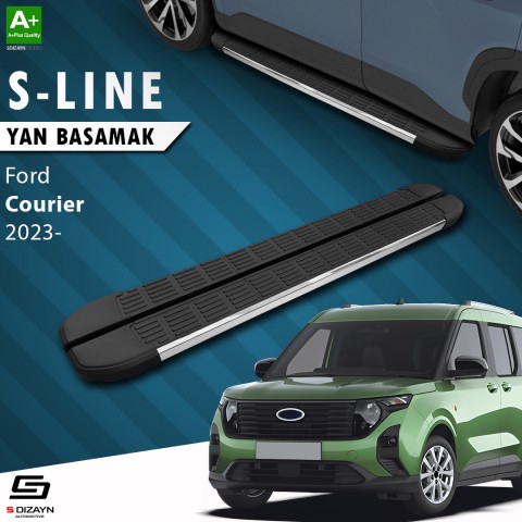 S-Dizayn Ford Courier 2 S-Line Krom Yan Basamak 183 Cm 2023 Üzeri A+ Kalite