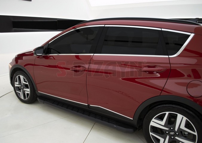 S-Dizayn Hyundai Bayon Krom Cam Üst Çıtası 6 Prç. 2021-2024