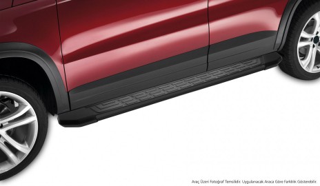 S-Dizayn Jeep Cherokee KL NewLine Siyah Yan Basamak 173 Cm 2013-2023 A+ Kalite