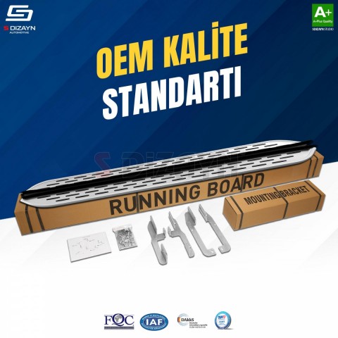 S-Dizayn Kia Sportage 4 OEM Still Pro V1 Aluminyum Yan Basamak 173 Cm 2016-2021 A+ Kalite
