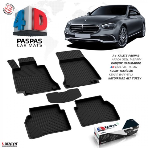 S-Dizayn Mercedes E Serisi W214 4D Havuzlu Paspas 2021 ve Üzeri A+ Kalite