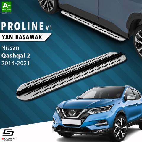S-Dizayn Nissan Qashqai 2 OEM Still Pro V2 Aluminyum Yan Basamak 173 Cm 2014-2021 A+ Kalite