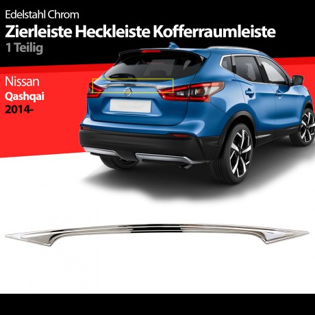 S-Dizayn Nissan Qashqai Krom Bagaj Çıtası 2014-2021