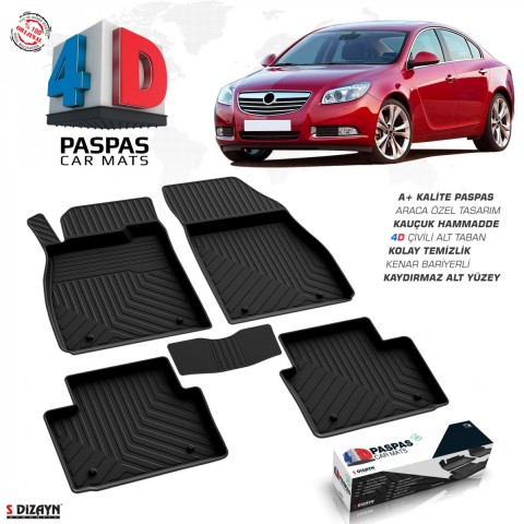 S-Dizayn Opel Insignia 4D Havuzlu Paspas 2008-2016 A+Kalite