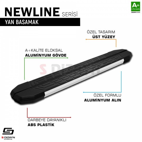 S-Dizayn Renault Austral NewLine Aluminyum Yan Basamak 183 Cm 2023 Üzeri A+ Kalite