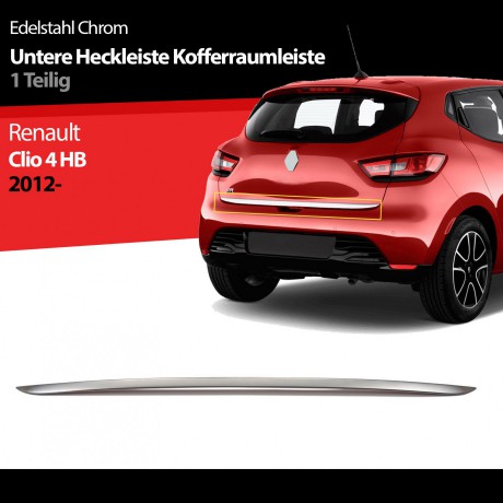 S-Dizayn Renault Clio 4 HB Krom Bagaj Alt Çıtası 2012-2019