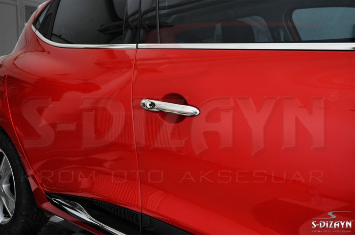 S-Dizayn Renault Clio 4 HB Krom Cam Çıtası 8 Prç. 2012-2019