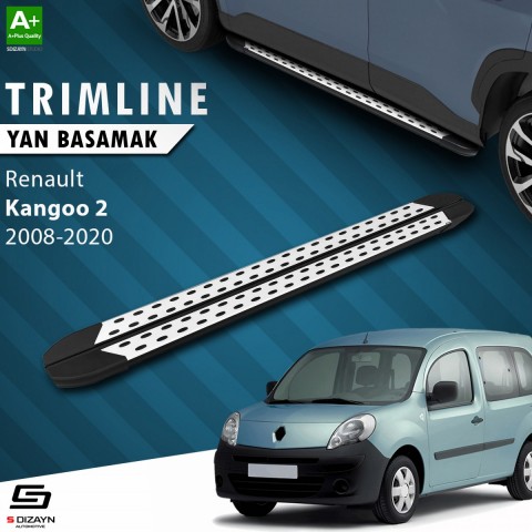 S-Dizayn Renault Kangoo 2 Uzun Şase TrimLine Gri Yan Basamak 230 Cm 2008-2020 A+ Kalite