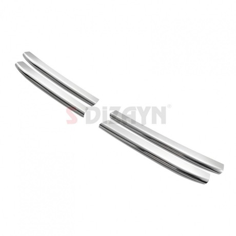 S-Dizayn Renault Megane 2 Krom Ön Panjur 4 Prç 2006-2010