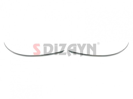 S-Dizayn Renault Megane 4 Krom Ayna Alt Çıtası 2 Prç. 2016-2020