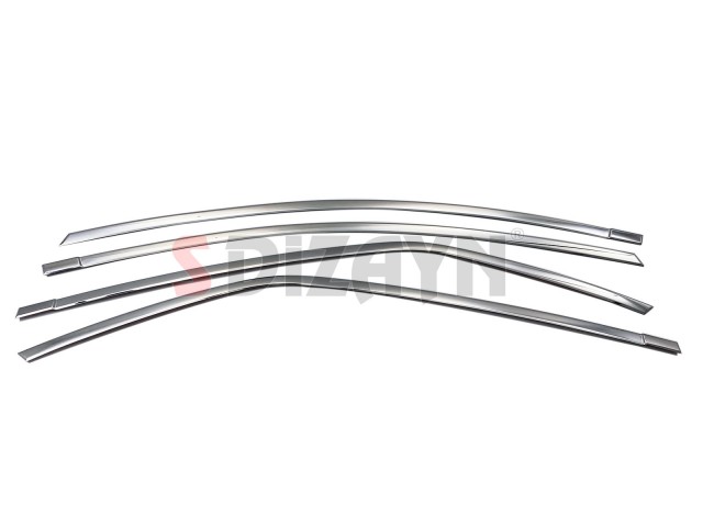 S-Dizayn Toyota Corolla Krom Cam Üst Çıtası 4 Prç. 2013-2018