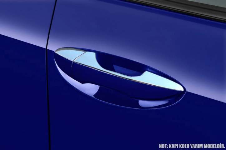 S-Dizayn Toyota Corolla Krom Kapı Kolu Yarım Model 8 Prç. 2013-2018