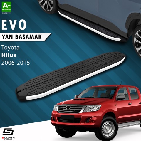 S-Dizayn Toyota Hilux 7 Evo Aluminyum Yan Basamak 203 Cm 2006-2015 A+ Kalite