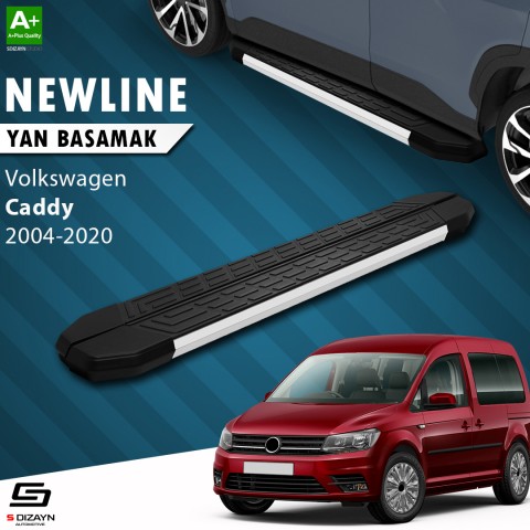 S-Dizayn VW Caddy 3 NewLine Aluminyum Yan Basamak 193 Cm 2004-2020 A+ Kalite