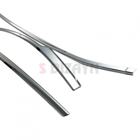 S-Dizayn VW Passat B8 Krom Ön Tampon Alt Çıtası 3 Parça 2015-2019