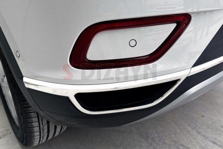 S-Dizayn VW T-Roc Makyajlı Krom Egzoz Görünümü Difüzör 3 Prç. 2021 Üzeri