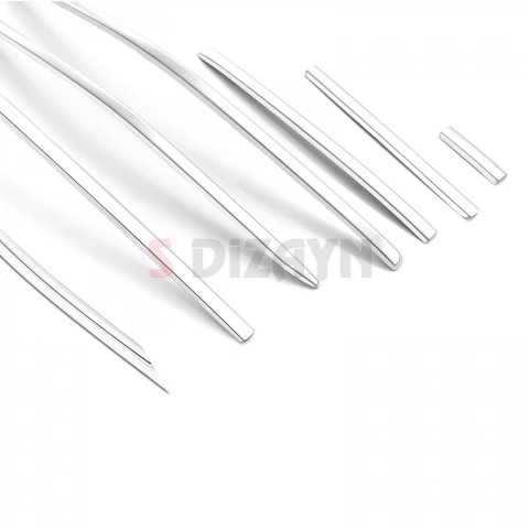 S-Dizayn VW Tiguan 3 Krom Ön Tampon Çıta Seti 7 Prç. 2024 Üzeri A+ Kalite