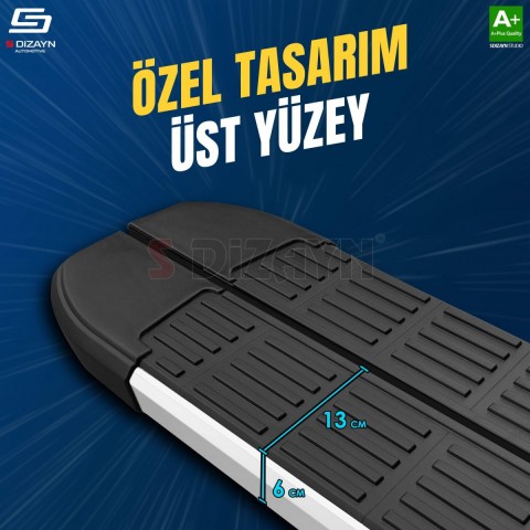 S-Dizayn VW Tiguan 3 S-Line Aluminyum Yan Basamak 183 Cm 2024 Üzeri A+ Kalite