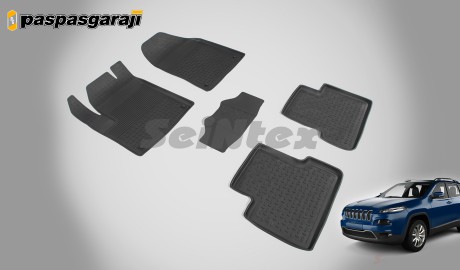 Seintex Jeep Cherokee 5 4D Havuzlu Paspas 2013-2019 Arası