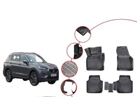 Seat Tarraco 3D Havuzlu Paspas 2018- Sonrası