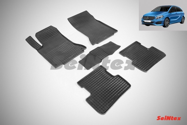 Seintex Mercedes B Serisi W246 4D Havuzlu Kauçuk Paspas, 2011-2018