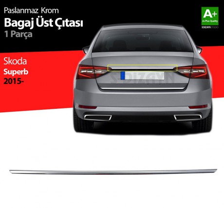 Skoda Superb Krom Bagaj Çıtası 2015 Üzeri