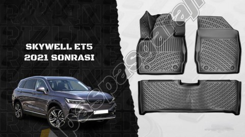 Skywell ET5 2021 Sonrası 3D Havuzlu Paspas