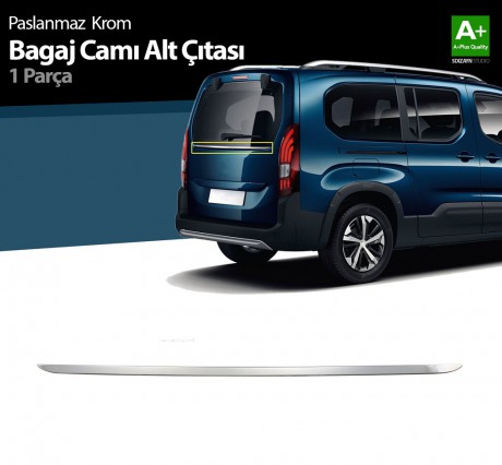 Toyota Proace Krom Bagaj Camı Alt Çıtası 2021 ve Üzeri