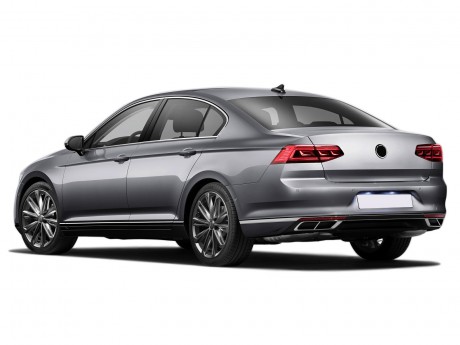 VW Passat B8.5 Krom Egzoz Görünümü Difüzör 4'lü R Line 2019 ve Üzeri