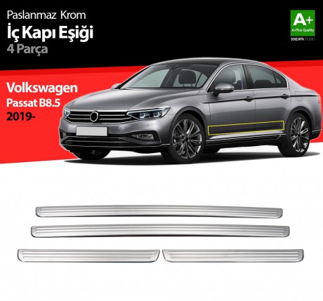 VW Passat B8.5 Krom İç Kapı Eşiği 4 Parça 2019 ve Üzeri