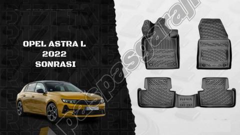 Yeni Opel Astra L 2022- Sonrası 3D Havuzlu Paspas